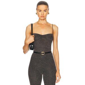 Beaufille Black and White Spaghetti Strap Top